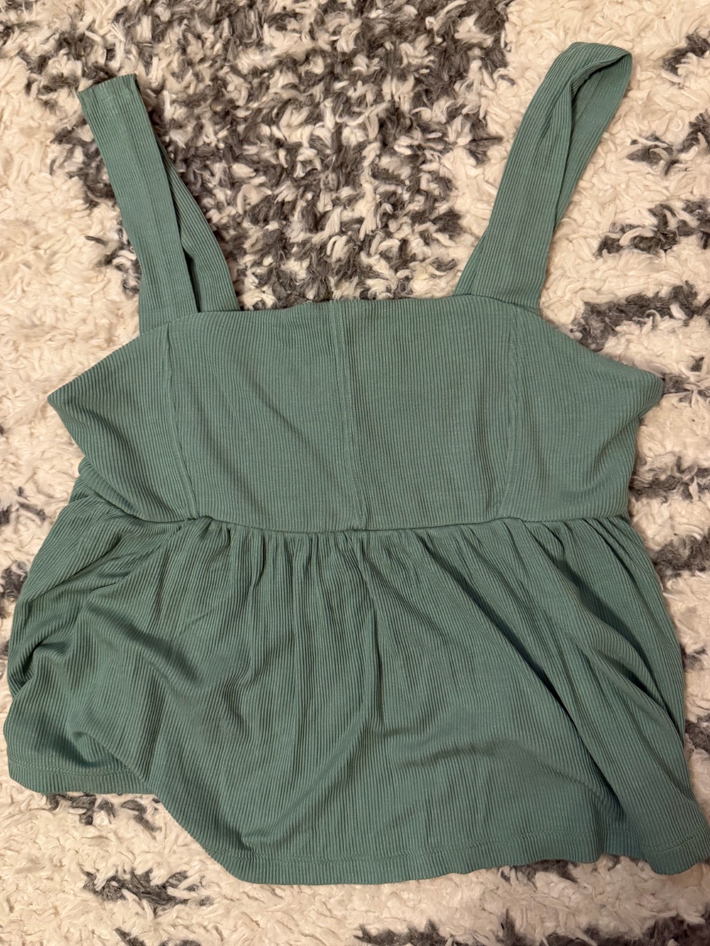 American Eagle ribbed babydoll tank